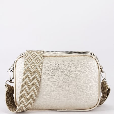 Accesorii - Geanta ivory metalizat medie Flora&CO Paris H6915 14