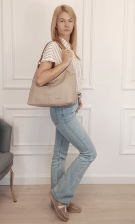 Geanta mare bej David Jones CM8229 13 [1]