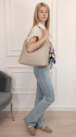 Geanta mare bej inchis David Jones CM8222 12 [1]