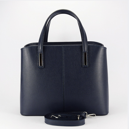 Geanta mare bleumarin din piele naturala 8922 130 [4]
