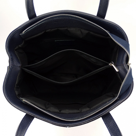 Geanta mare bleumarin din piele naturala 8922 130 [6]