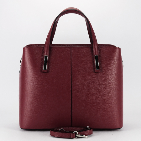 Geanta mare bordeaux din piele naturala 8922 M6 [5]