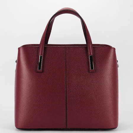 Posete - Geanta mare bordeaux din piele naturala 8922 M6