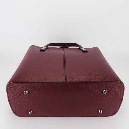 Geanta mare bordeaux din piele naturala 8922 M6 [6]