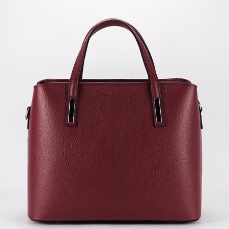 Geanta mare bordeaux din piele naturala 8922 M6 [4]