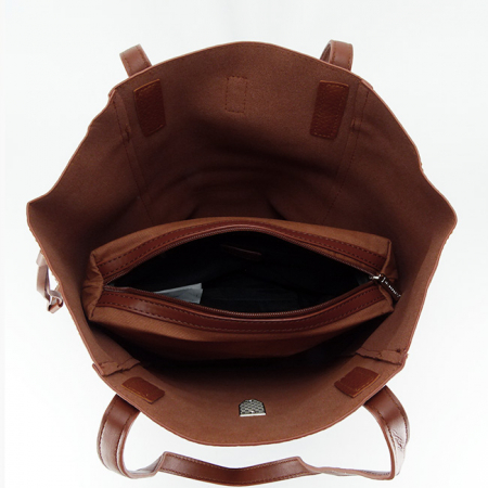 Geanta mare cu borseta detasabila 6806-2 13 Maro cognac [6]