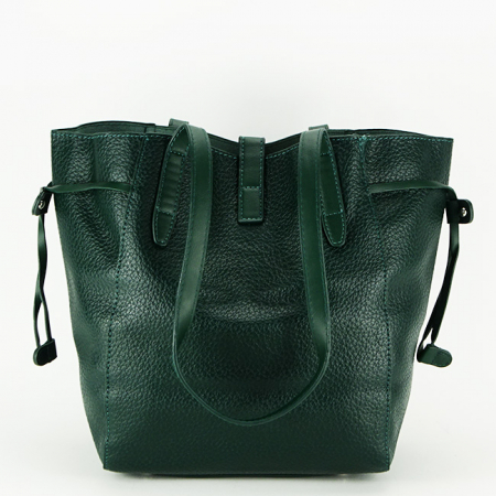 Geanta mare cu borseta detasabila 6806-2 13 Verde inchis [4]