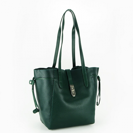 Geanta mare cu borseta detasabila 6806-2 13 Verde inchis [2]