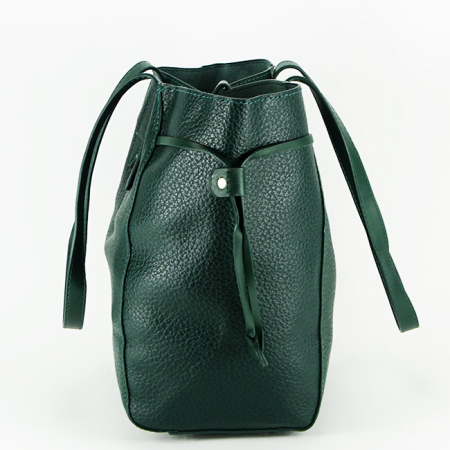 Geanta mare cu borseta detasabila 6806-2 13 Verde inchis [3]