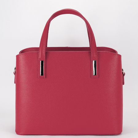 Geanta mare din piele naturala 8922 M6 Rosu [4]