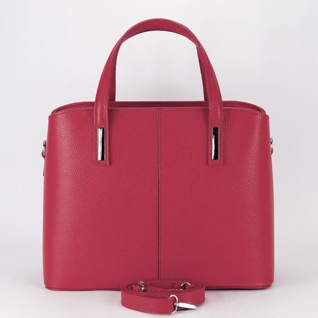 Geanta mare din piele naturala 8922 M6 Rosu [5]