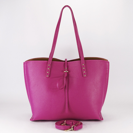 Geanta mare fucsia din piele naturala 1740 M8 [5]