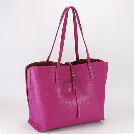 Geanta mare fucsia din piele naturala 1740 M8 [2]