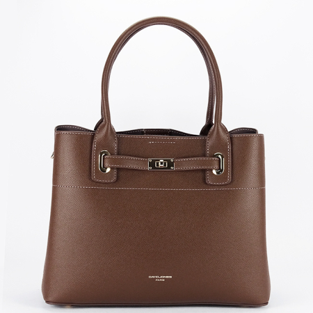 Geanta mare maro ciocolatiu David Jones CM7744 12 [5]