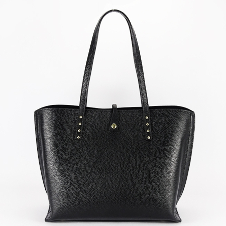 Accesorii - Geanta mare neagra din piele naturala 1740 M8
