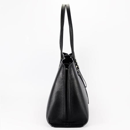 Geanta mare neagra din piele naturala 1740 M8 [3]