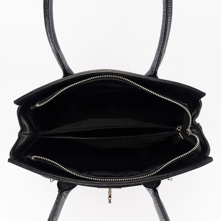 Geanta mare neagra din piele naturala 8901 128 [7]