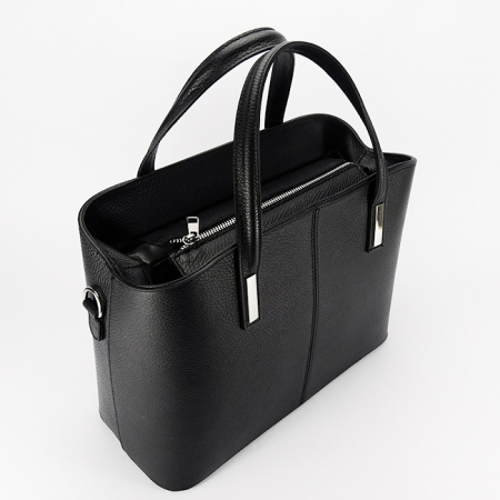 Geanta mare neagra din piele naturala 8922 130 [7]
