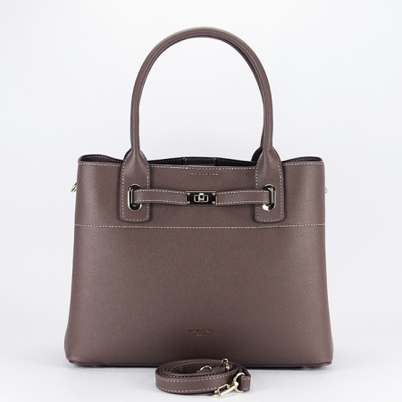 Geanta mare taupe inchis David Jones CM7744 12 [3]