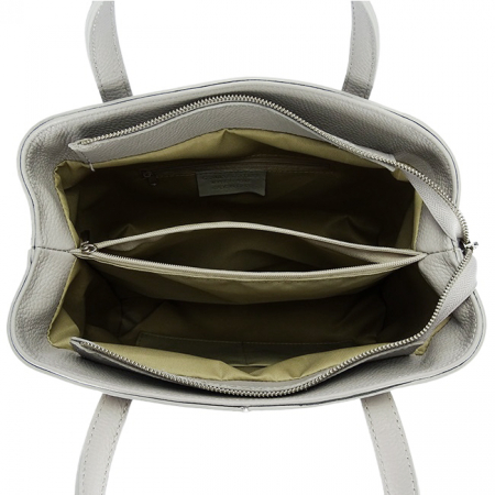 Geanta mare gri din piele naturala 8922 M6 [6]