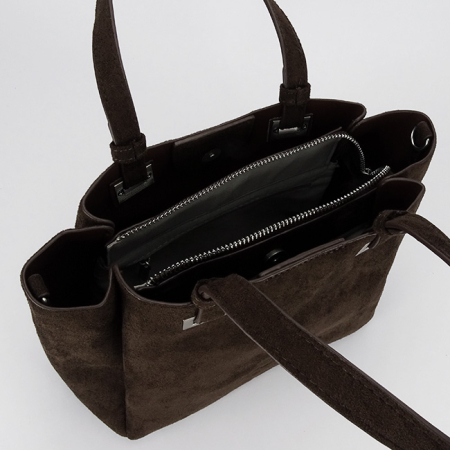 Geanta maro cafeniu din velur DIANA&CO DHJ929-2 M13 [8]