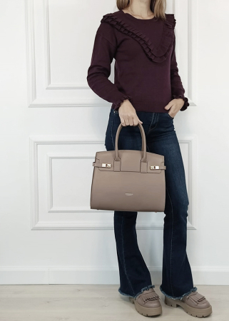 Geanta maro taupe de talie mare DHJ818-2 16 [1]
