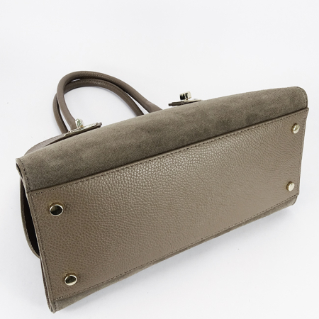 Geanta maro taupe din piele naturala 1895 130 [6]