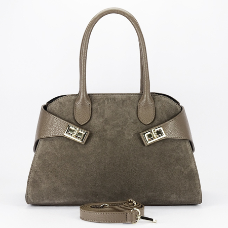 Geanta maro taupe din piele naturala 1895 130 [5]