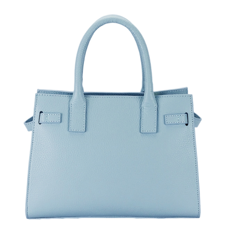 Geanta medie albastru deschis din piele naturala 1727 122 [4]