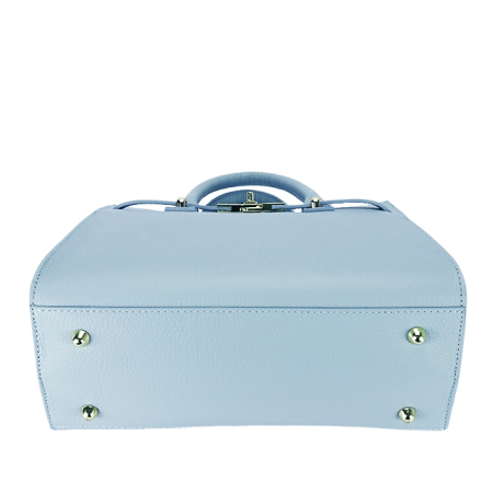 Geanta medie albastru deschis din piele naturala 1727 122 [6]