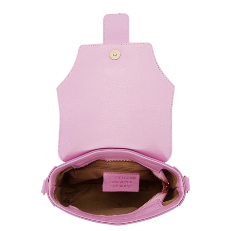 Geanta medie barbie roz din piele naturala 2031 127 [6]