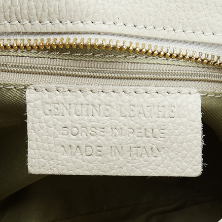 Geanta medie bej deschis din piele naturala 2031 127 [9]