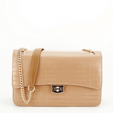 Genti mici - Geanta medie David Jones Paris 7002-2 15 Camel