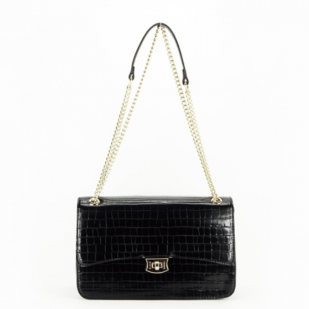 Geanta medie David Jones Paris 7002-2 15 Negru [4]