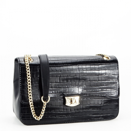 Geanta medie David Jones Paris 7002-2 15 Negru [1]