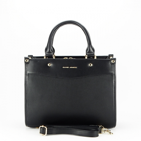 Geanta medie David Jones Paris 7007-4 12 Negru [1]