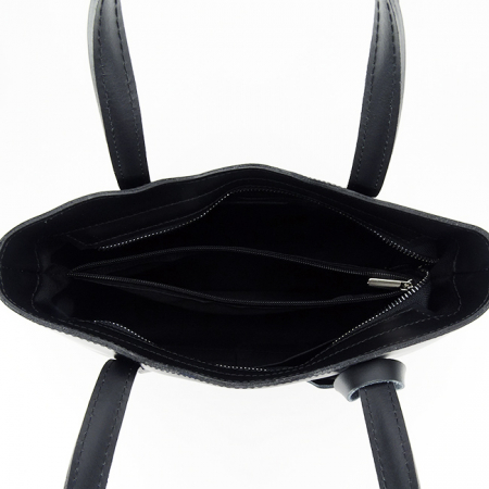 Geanta medie neagra din piele naturala 1065 132 [6]