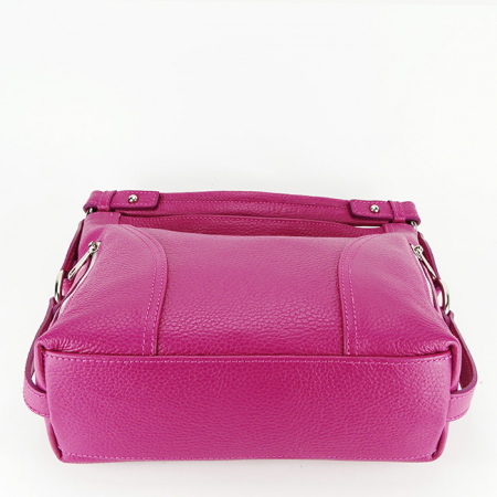 Geanta medie din piele naturala 8931 124 Fucsia [5]