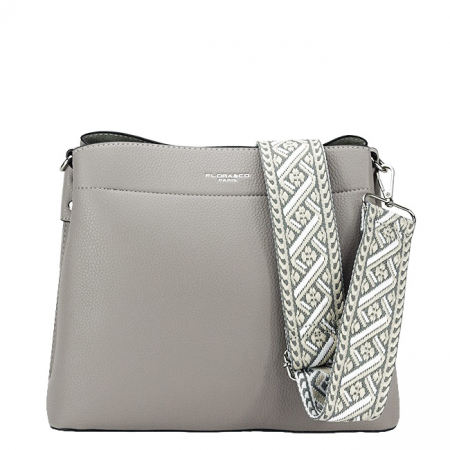 Noutati - Geanta medie gri FLORA&Co F3655 15