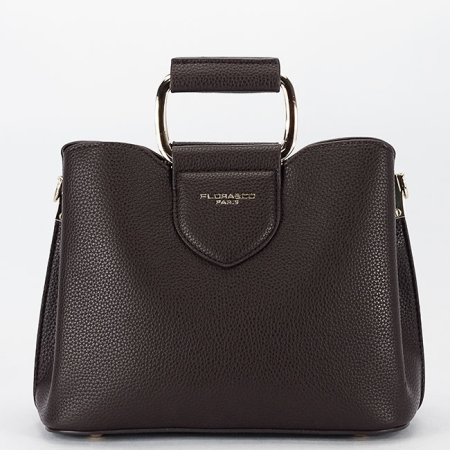 Noutati - Geanta medie maro cafeniu FLORA&Co F6977 126