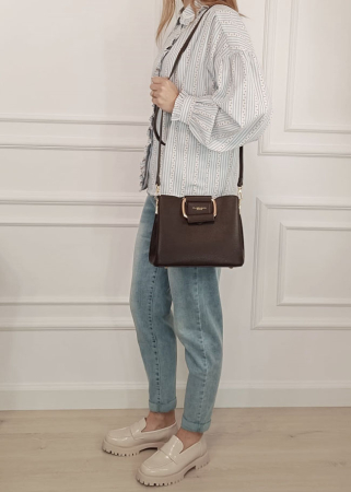 Geanta medie maro cafeniu FLORA&Co F6977 126 [2]