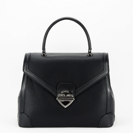 Noutati - Geanta medie neagra David Jones 7058-1 11
