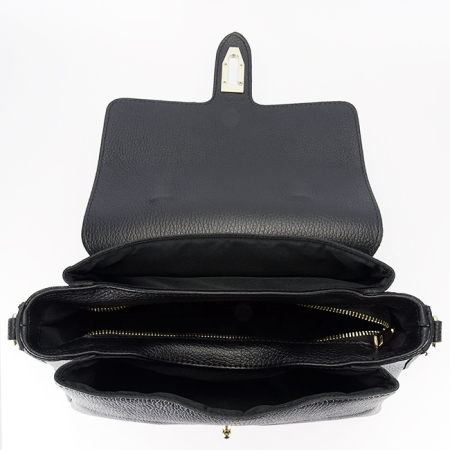 Geanta medie neagra din piele naturala 8910 126 [7]