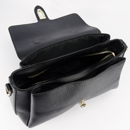 Geanta medie neagra din piele naturala 8910 126 [8]