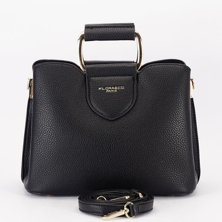 Geanta medie neagra FLORA&Co F6977 126 [7]