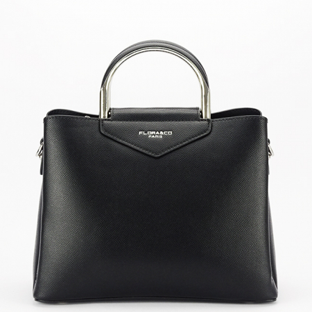 Noutati - Geanta medie neagra FLORA&Co F8534 16