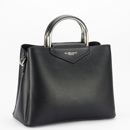 Geanta medie neagra FLORA&Co F8534 16 [1]