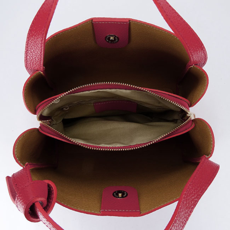 Geanta medie rosie din piele naturala 8905 128 [7]