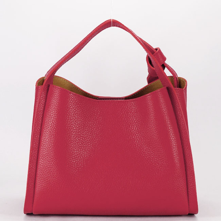 Geanta medie rosie din piele naturala 8905 128 [4]