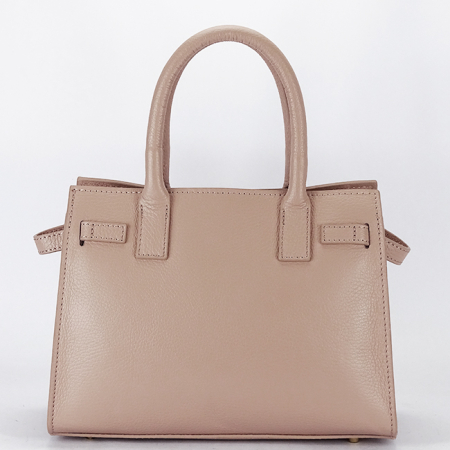 Geanta medie roz deschis din piele naturala 1727 122 [4]